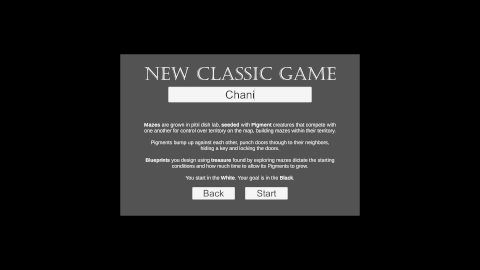 Prismatic Maze - New Game Menu (20190521)