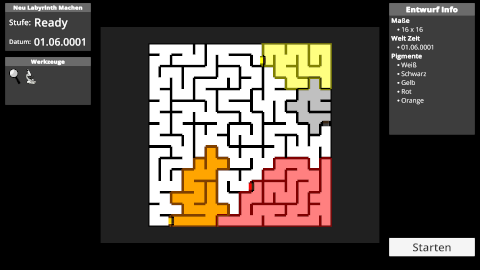 Prismatic Maze - Create New Maze (De)