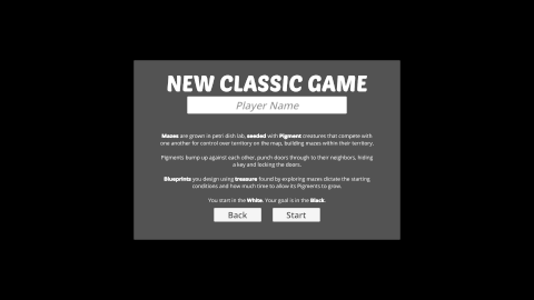Prismatic Maze - New Game Menu (En)