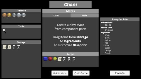 Prismatic Maze - Stage Select New Map Menu (En)