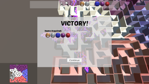 Prismatic Maze - Victory Menu (En)