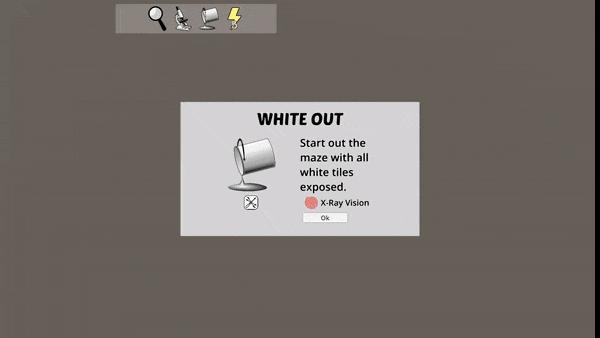 Prismatic Maze - White Out in use
