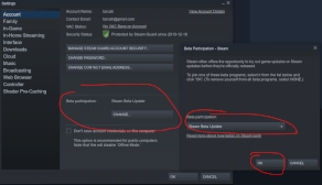 Configure Steam to use Beta Branches