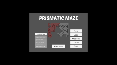 Prismatic Maze - Main Menu