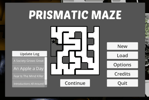 Prismatic Maze - Menu Transitions
